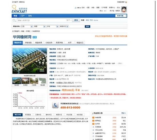 炎汉房产楼盘Discuz插件系统源码 商业版下载