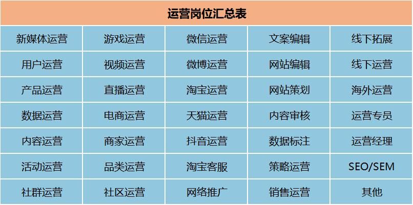 电子商务运营部门应该设哪些岗位