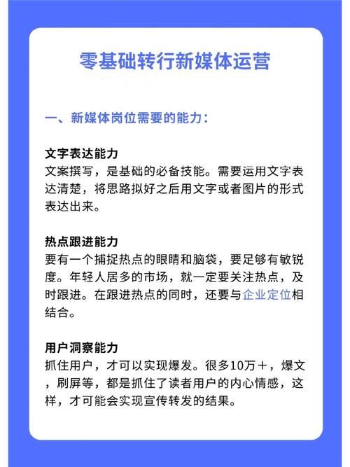 转行做新媒体运营做什么准备?|小白只要学会新媒体运营这四点足够_百...